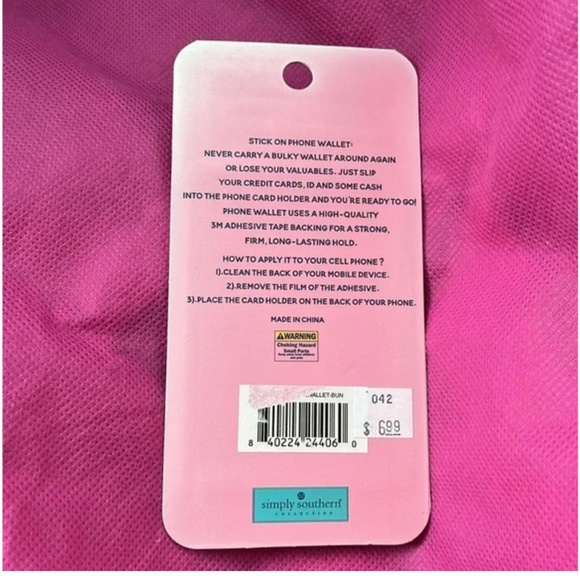 NEW Simply Southern Stick-On Phone Wallet – “Messy Bun Life” Design - Picture 3 of 7